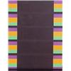 Image 1 : Jules Engel (1915-2003) American, BLACK WITH ORANGE, PURPLE & GREEN STRIPES, acrylic painting o...