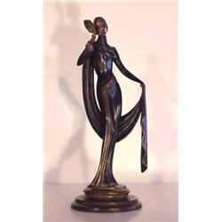 Erte (1892-1990) Russian, THE MASQUE, 1986, cast bronze sculpture, from the numbered edition 37...