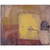 Image 1 : Behzah Hagheri (20th Century), UNTITLED #5, 1989, oil painting on wood, 9 1/2 x 11", signed and...
