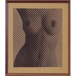 Harv (20th Century), HEADLIGHTS, 1974, color screenprint, signed in pencil, from the numbered e...