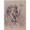 Image 1 : Bob Kane (b. 1921) American, JOKER (facing right), ink marker drawing on paper, 10 x 8", signed...