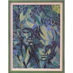 Bert Paul Kim (20th Century), PORTRAIT, oil painting on canvas, 24 x 17 1/2", signed on verso,...