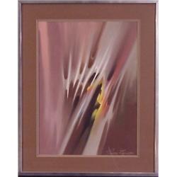 Vance Larson (b, 1951) American, UNTITLED, pastel on paper, 23 x 17", signed lower right, frame...