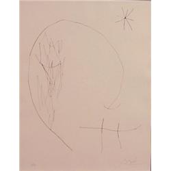 Joan Miro (1893-1983) Spanish, JOURNAL D'UN GRAVURE series (C.200), 1975, etching, signed in pe...