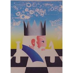 Misha (20th Century) American, LA VICTOIRE DU ROI, color intaglio, signed in pencil, from the n...