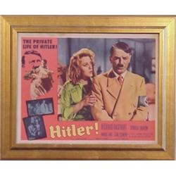 Movie Posters, PRIVATE LIFE OF HILTER, 1962, Allied Artists, with Richard Basehart, three lobby...