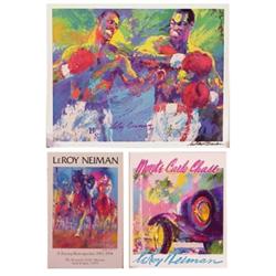 LeRoy Neiman (b. 1926) American, KENTUCKY DERBY; BOXING; MONTE CARLO CHASE, three color posters...