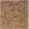 Image 1 : Raphael Ortega (20th Century), UNTITLED, oil and sand on canvas, 20 1/2 x 20 1/2", signed upper...