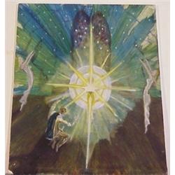 Outsider Art (20th Century), THE APPARITION, 1998, acrylic painting on drywall, near 36 x 29",...