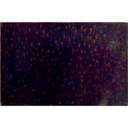 Outsider Art (20th Century), STARY NIGHT, color monotype on paper, signed, image 6 x 9", sheet...