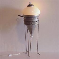 Phoebe Palmer (20th Century) American, LAMP, assemblage sculpture made from found kitchen objec...