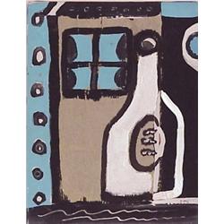 Peter Parks (b. 1947) American, WINDOW, 1991, acrylic painting on canvas, 18 x 14", signed and...