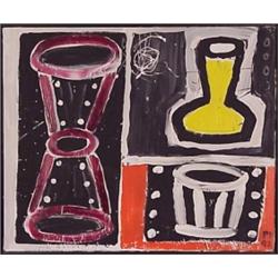 Peter Parks (b. 1947) American, VASES, 1992, acrylic painting on canvas, 20 x 24", signed and d...