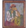 Image 1 : Pemberton (20th Century) American, GYPSY WOMAN, oil painting on canvas, 19 x 16", signed on ver...