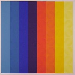 Ivan Picelji (b. 1924) Yugoslavian, HOT AND COLD STRIPES, color screenprint, signed in pencil,...