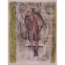 Rufino Tamayo (1899-1991) Mexican, MUJER Series (Verde), color lithograph, signed in pencil, ho...