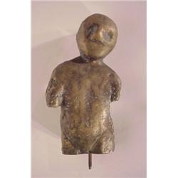 Cheng Tsai Tung (b. 1953) Taiwan, BUST OF MAN, 1989, cast bronze sculpture, 7 1/4" tall, signed...