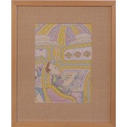 Gahan Wilson (20th Century) American, SUCKER, watercolor on paper, 10 1/2 x 7 1/2", signed lowe...