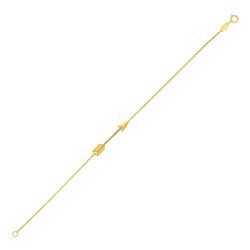 Bracelet with Arrow in 10K Yellow Gold