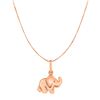 Image 1 : Elephant Pendant in 10K Rose Gold