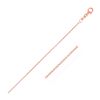 Image 1 : 1.1mm 14K Pink Gold Round Cable Link Chain