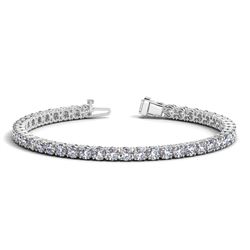 14K White Gold Round Diamond Tennis Bracelet (10 ct. tw.)