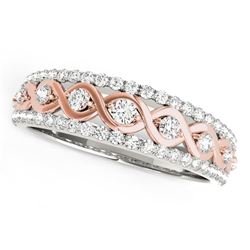 14K White And Rose Gold Infinity Diamond Band (3/8 ct. tw.)