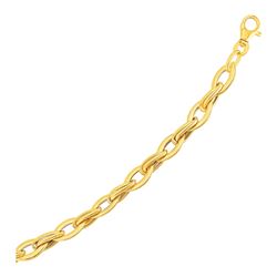 Marquise Link Bracelet in 14K Yellow Gold