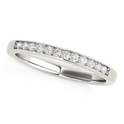 14K White Gold Diamond Wedding Band (1/8 ct. tw.)