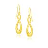 Image 1 : 14K Yellow Gold Polished Earrings in Infinity Design