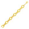 Image 1 : Wide Oval Link Bracelet in 14K Yellow Gold