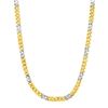 Image 1 : Mens Twisted Link Necklace in 14K Two Tone Gold