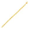 Image 1 : Shiny Oval Link Bracelet in 14K Yellow Gold