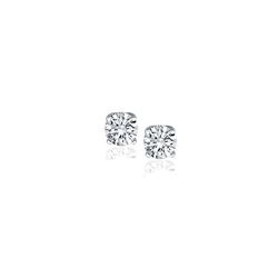 14K White Gold Diamond Four Prong Stud Earrings (1/4 c.t. tw.)