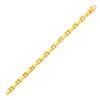 Image 1 : Mens Polished Rectangular Link Bracelet in 14K Yellow Gold
