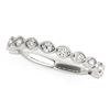 Image 1 : 14K White Gold Antique Style Diamond Wedding Band (3/8 ct. tw.) Size: 9