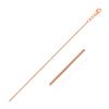Image 1 : 0.6mm 10K Rose Gold Wheat Chain
