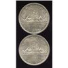Image 2 : 2 UNC Canada 1965 80% Silver Dollars, ASW 1.200 oz
