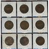 Image 2 : Lot of 9 Ireland Bronze Large Pennies, 1928-1968