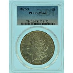 1882 "S" PCGS MS64 Morgan Silver Dollar