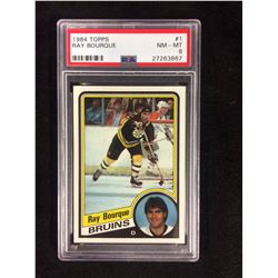 1984 TOPPS #1 RAY BOURQUE (NM-MT 8) PSA