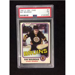 1981 O-PEE-CHEE #1 RAY BOURQUE (EX 5) PSA