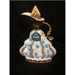 Vintage Jim Beam empty Whiskey Decanter Circa 1970 Weeping Gold "155 Months Old"