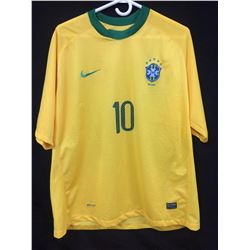 NEYMAR JR Brazilian national team home Soccer Jersey Short Sleeve