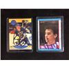 Image 1 : AUTOGRAPHED BRETT HULL & GEOFF COURTNALL HOCKEY CARDS LOT
