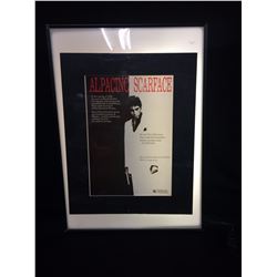 AL PACINO (SCARFACE) FRAMED MOVIE LIGHT UP SIGN