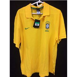 TEAM BRAZIL NIKE GOLF SHIRT (SIZE XL)