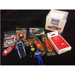 RACING SPORTS CARS FAN SOUVENIR LOT (CARDS, TOY CARS & MORE...)