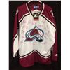 Image 1 : AUTHENTIC COLORADO AVALANCHE CHAMPIONSHIP TEAM AUTOGRAPHED JERSEY W COA