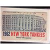 Image 1 : 1962 NEW YORK YANKEES OFFICIAL PROGRAM & SCORECARD (WORLD CHAMPIONS)